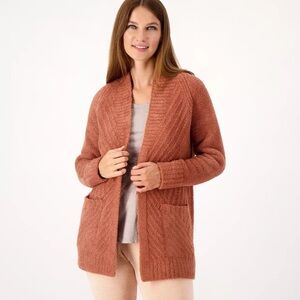 Barefoot Dreams CozyChic Ribbed Cardigan, Size 2X